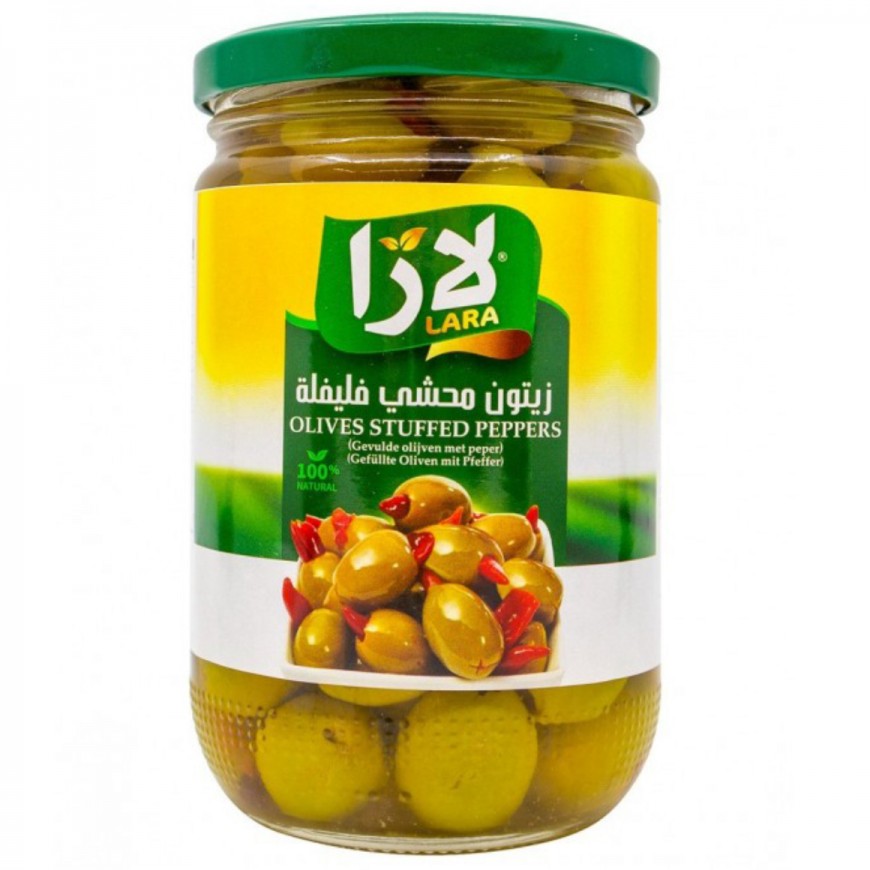 لارا زيتون محشي بفلفل 12X375g