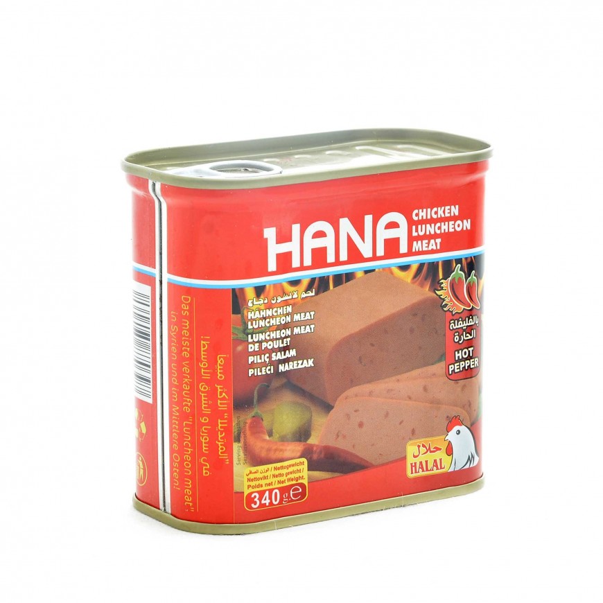 Hana scharfe hähnchen Mortadella 24X340 Gr