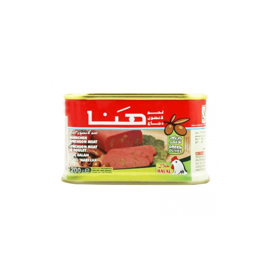 Hana hähnchen Mortadella mit Oliven 24X200 Gr