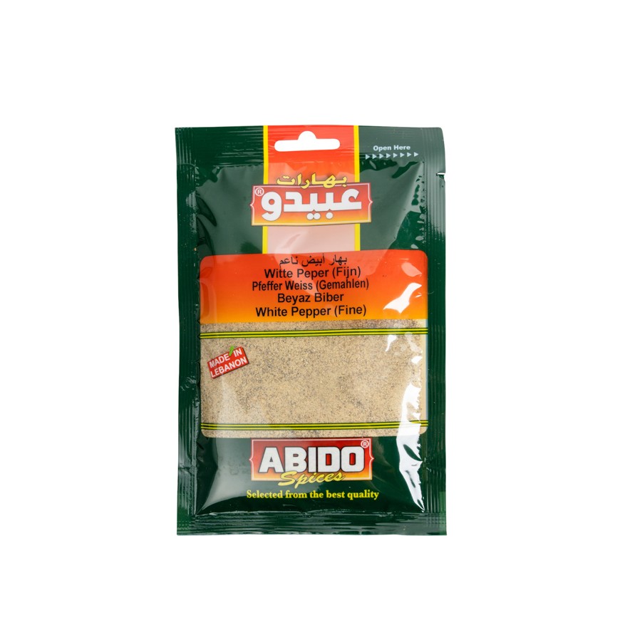 بهارات عبيدو فلفل ابيض ناعم 10X50 Gr