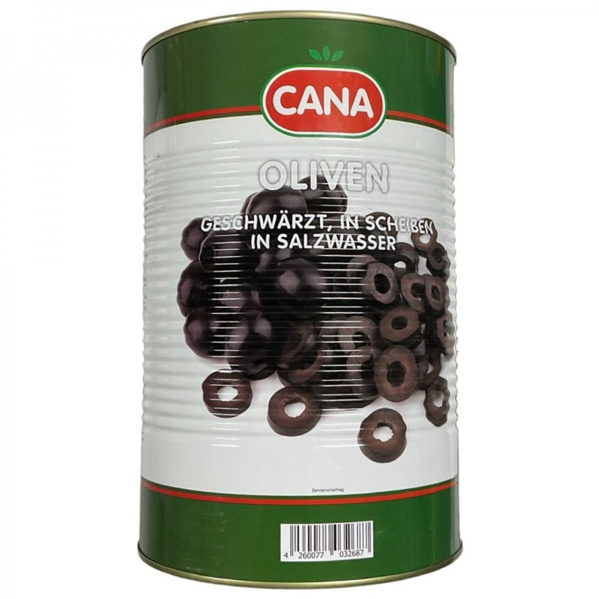 Cana Schwarze Oliven geschnitten 4150 g