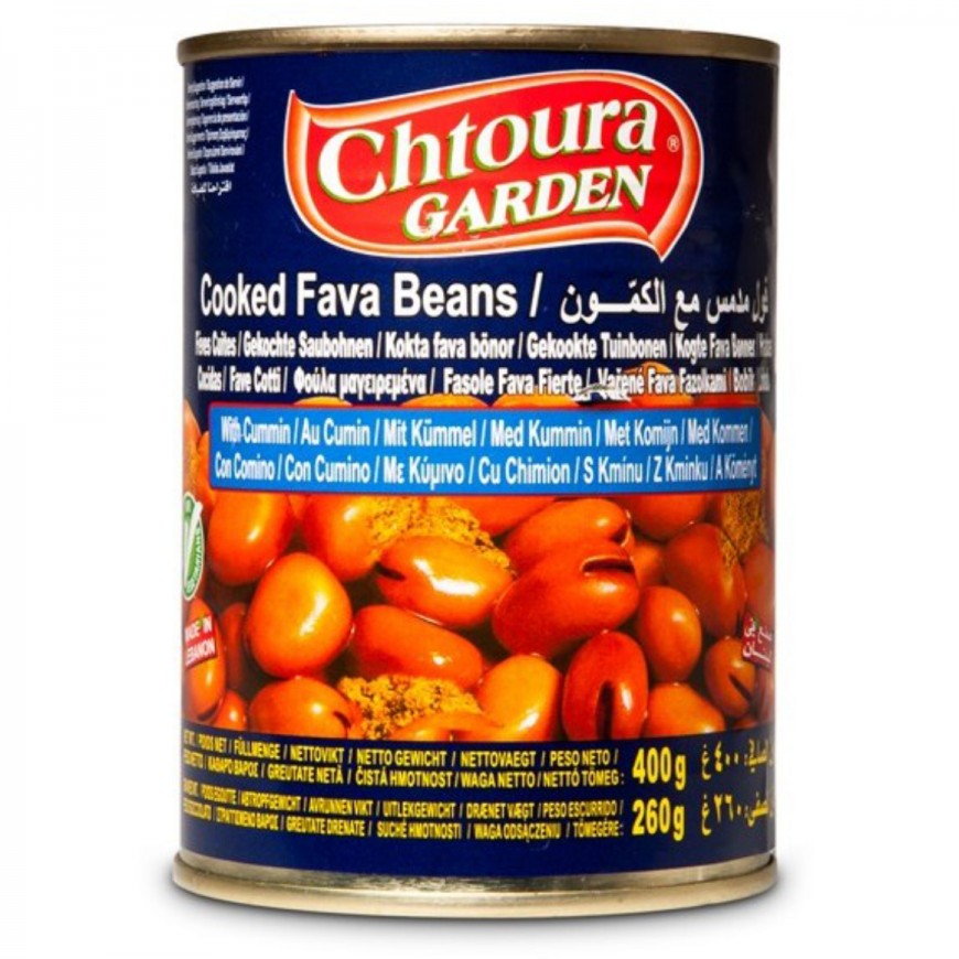 Chtoura Garden Saubohnen mit Kümmel 24X400 Gr