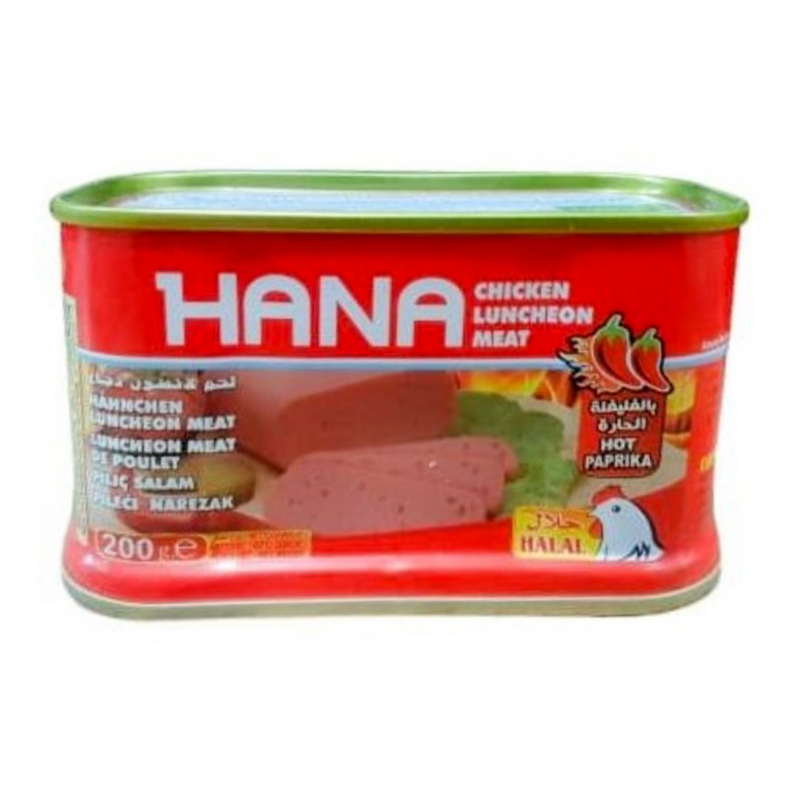 Hana scharfe hähnchen Mortadella 24X200 Gr