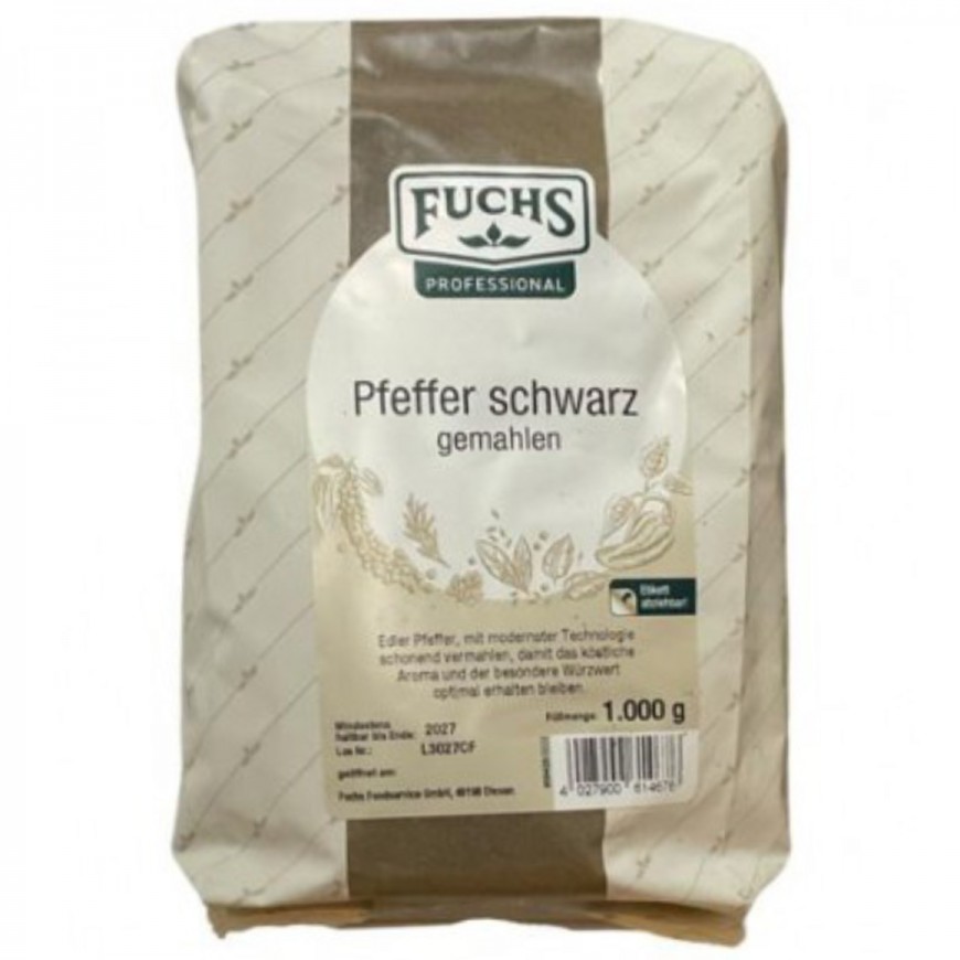 Fuchs Pfeffer schwarz Gemahlen 1kg