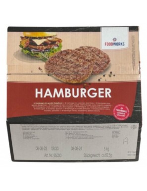 Food Work Hamburger Fleisch 62.50g 5kg