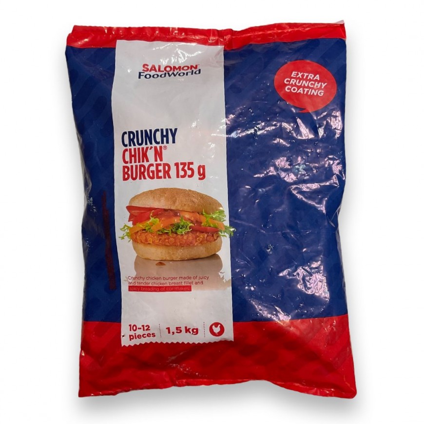 Salomon Crunchy Chickn Burger135g 1.5kg