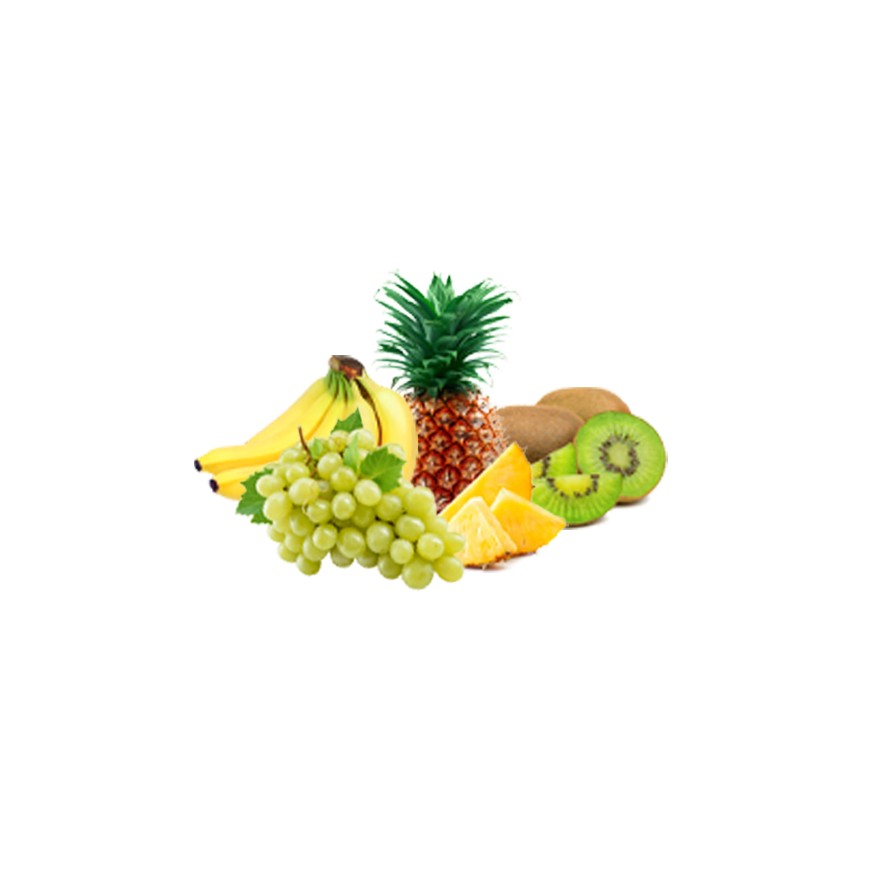 Trauben -banane-ananas-kiwi 1kg