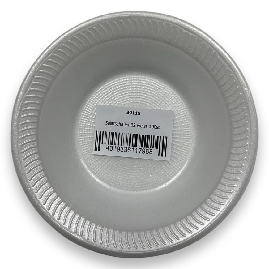 صحون سلطة ابيض 100st