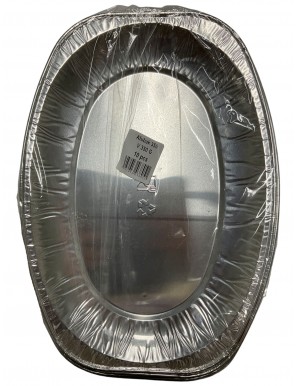 Alu Servierplatte oval Klein 33m 10St