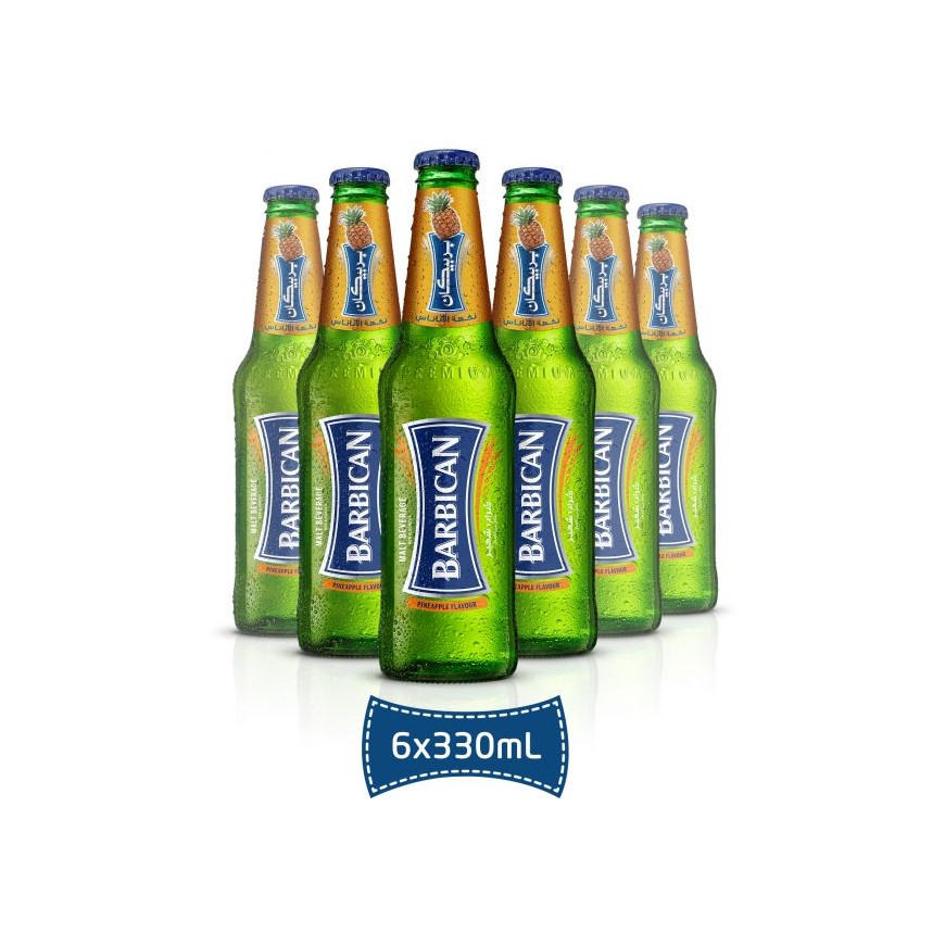 باربيكان شراب الشعير اناناس 24X330 ml