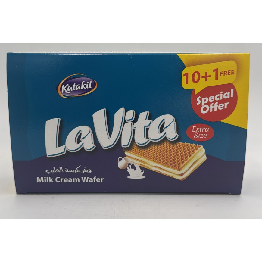 Katakit Lavita Milk cream Wefer(offer)   24X(11X22Gr)