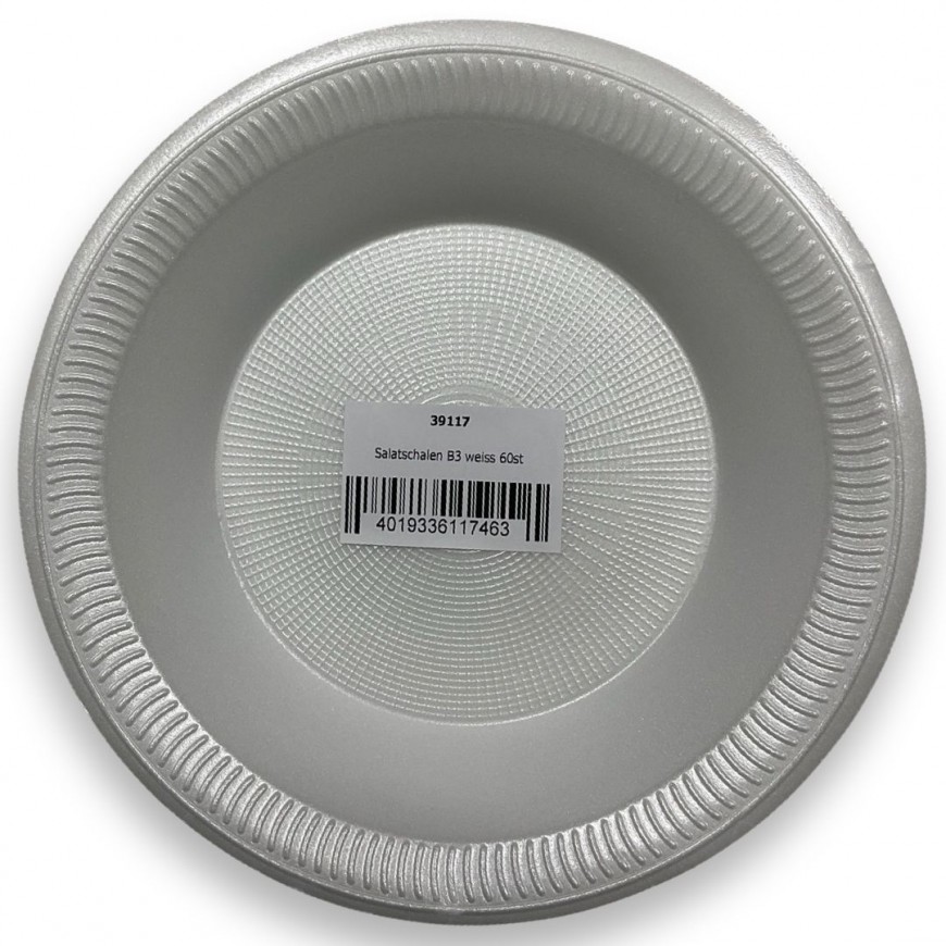 Salatschalen 750ml  B3 weiss Laminiert 100st